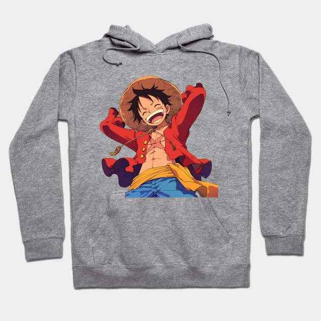 luffy Hoodie by sample the dragon